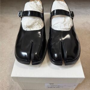Maison Margiela Black Tabi Mary Jane's Sz 40